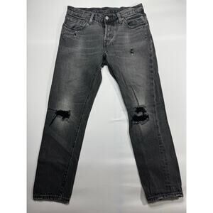 Levi's 501CT Women's Customized & Tapered Gray Denim Jeans - Size 26x32 (30x28)